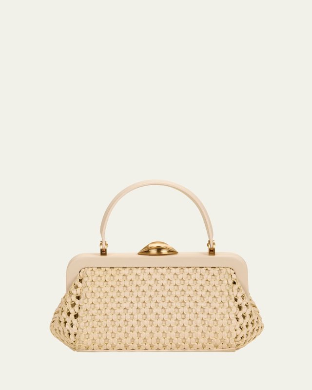 Zuma Frame Woven Crossbody Bag